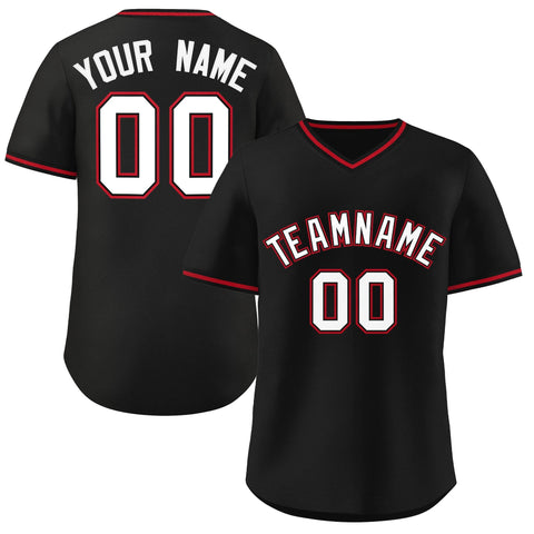 Custom Black Classic Style Personalized Authentic Pullover Baseball Jersey