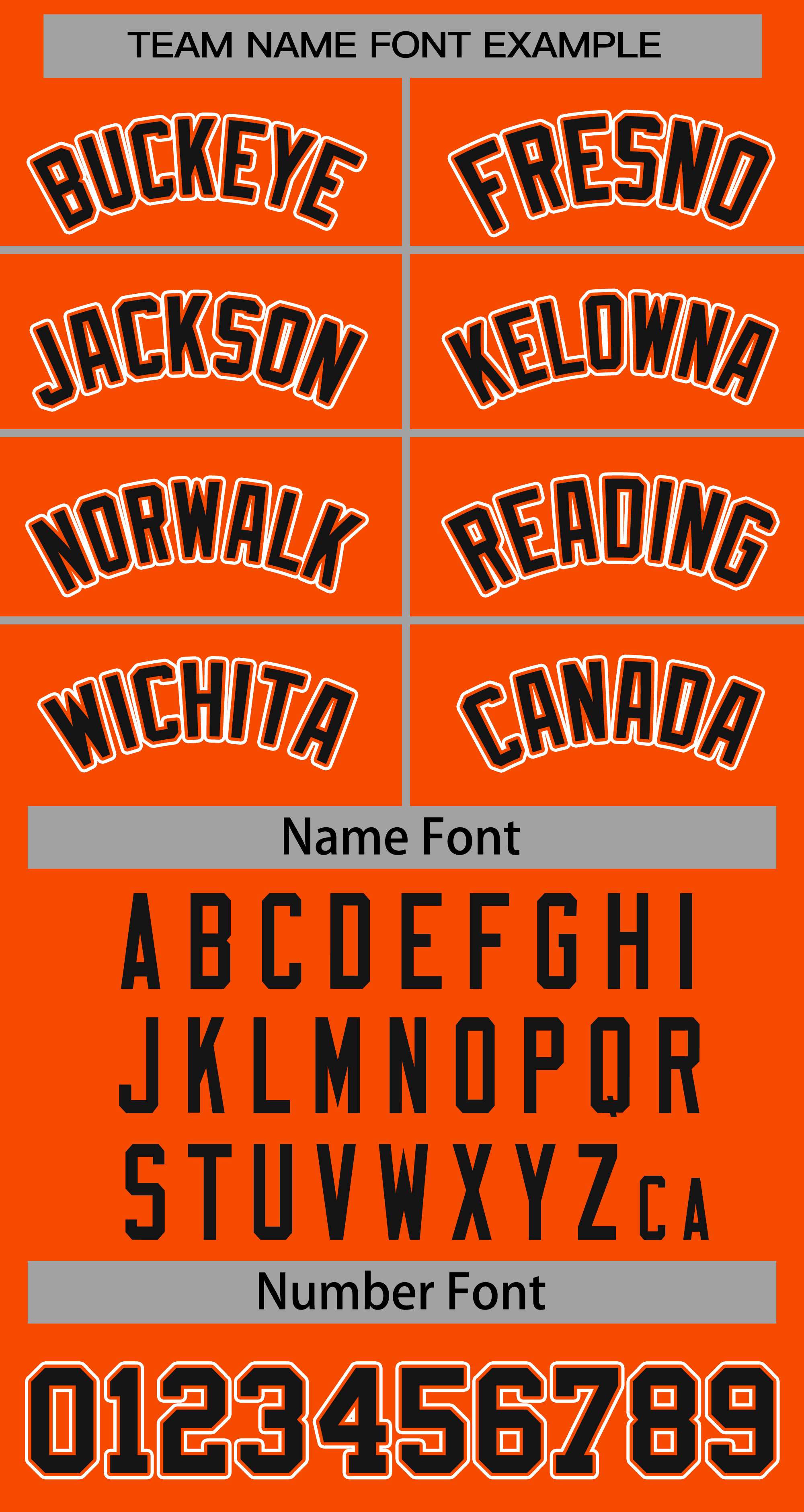 Baseball Jersey Font