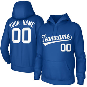 Custom Classic Style Hoodie Athletic Pullover Royal Sweatshirt