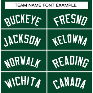 custom green pullover hoodies team name font example