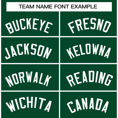 custom green pullover hoodies team name font example