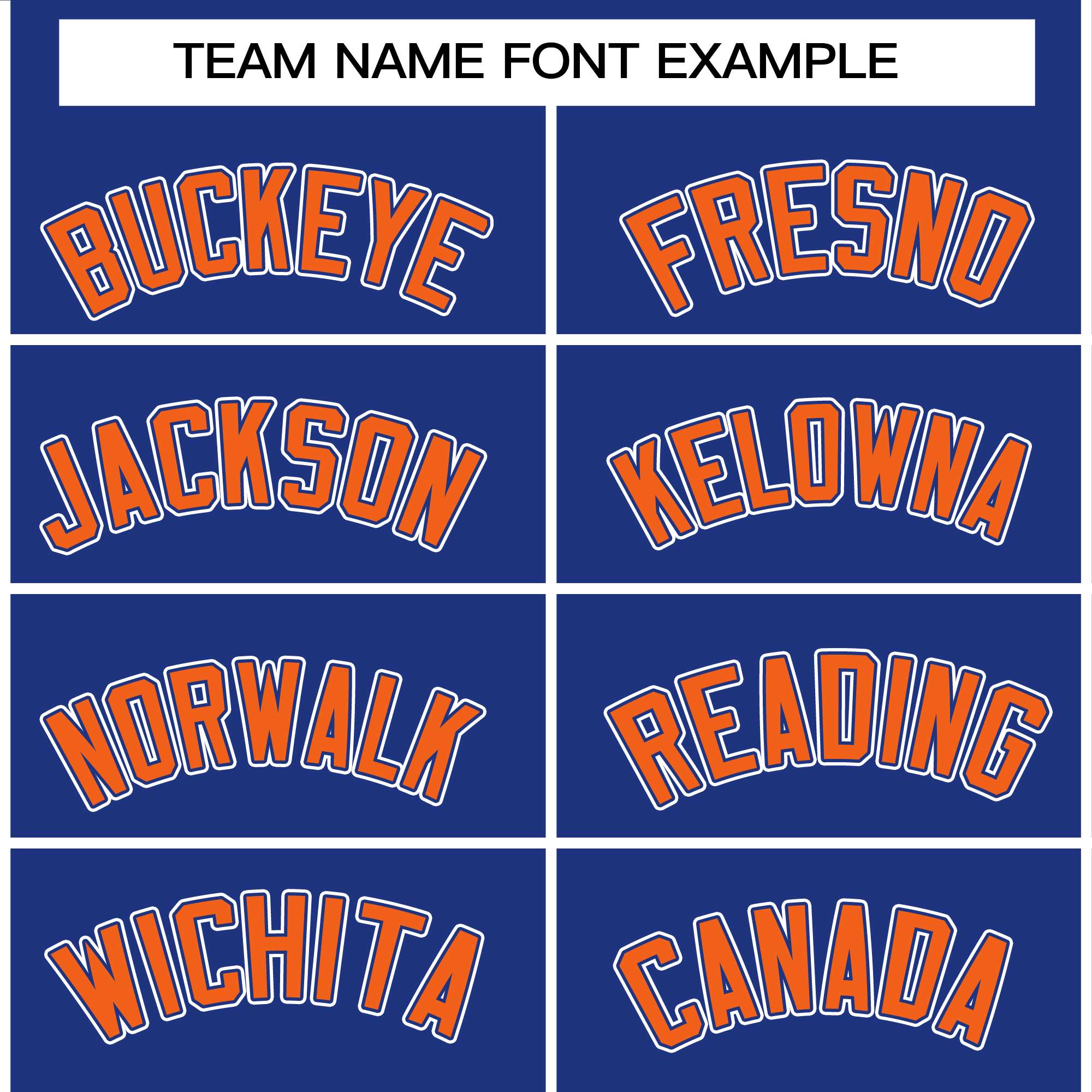 custom stitched pullover hoodies team name font example