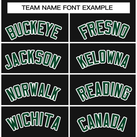 custom black pullover hoodies team name font example