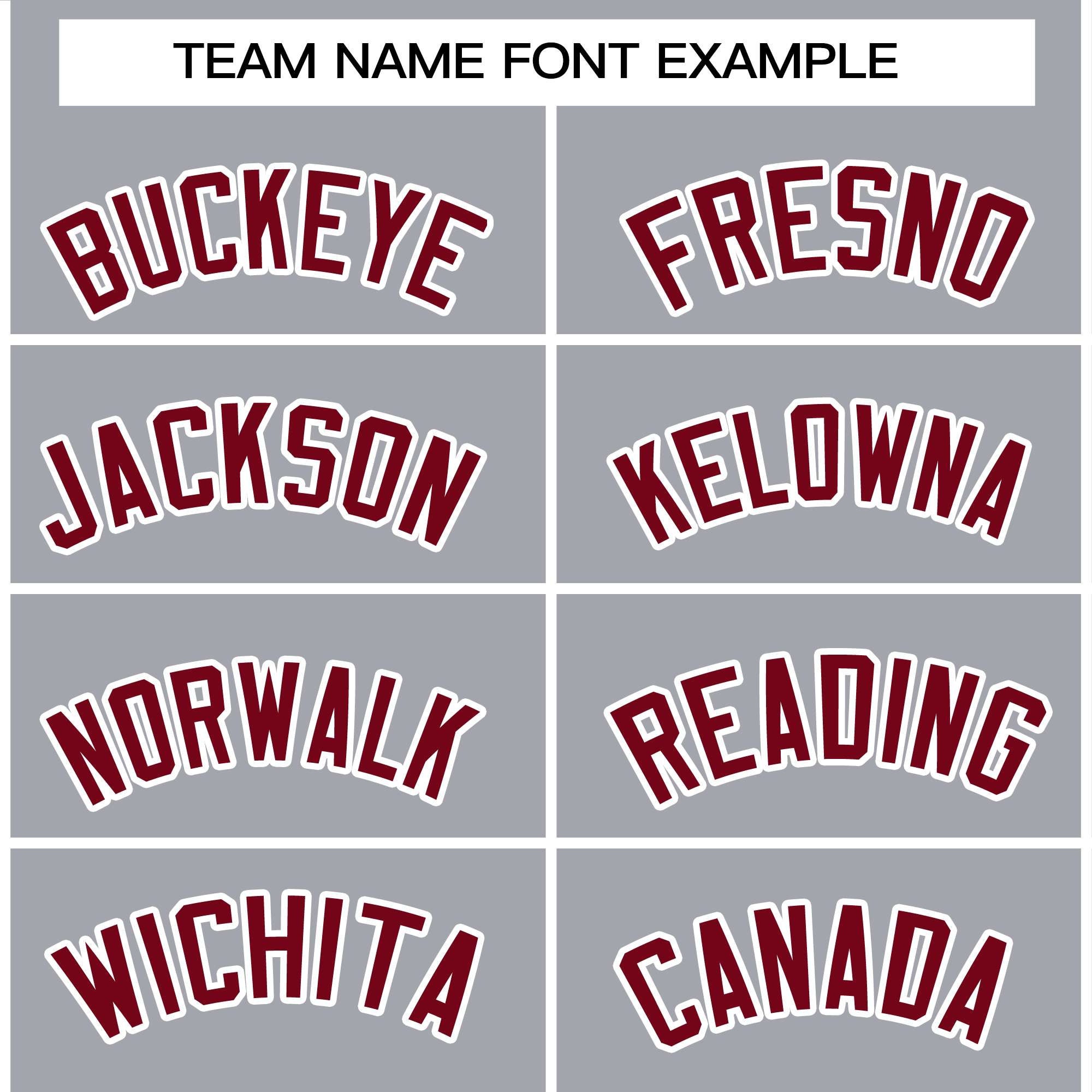 hooded tops team name font example for ladies