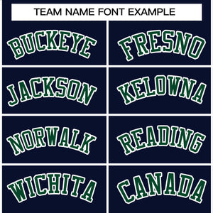 Custom Navy Green-White Raglan Sleeves Pullover Personalized Sweatshirt Hoodie