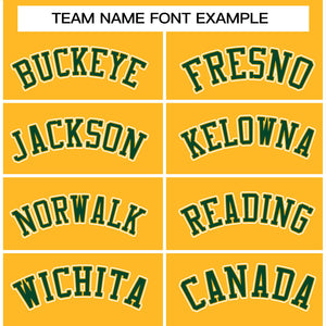 Custom Gold Green-White Raglan Sleeves Pullover Personalized Team Sweatshirt Hoodie