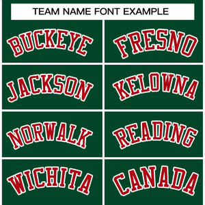 Custom Green Red-White Raglan Sleeves Pullover Personalized Team Sweatshirt Hoodie