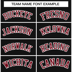 Custom Black Crimson-White Raglan Sleeves Pullover Personalized Team Sweatshirt Hoodie