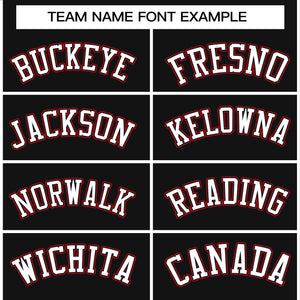 Custom Black White-Red Raglan Sleeves Pullover Personalized Team Sweatshirt Hoodie