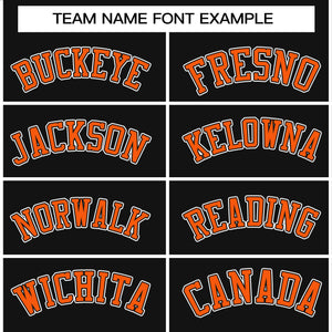 Custom Black Orange-White Raglan Sleeves Pullover Personalized Team Sweatshirt Hoodie