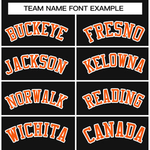 Custom Black Orange-White Raglan Sleeves Pullover Personalized Team Sweatshirt Hoodie