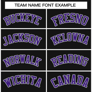 Custom Black Purple-Gray Raglan Sleeves Pullover Personalized Team Sweatshirt Hoodie