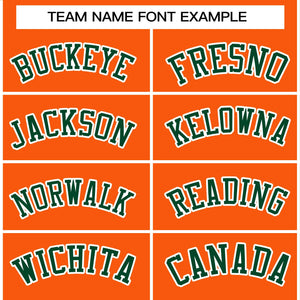 Custom Orange Green-White Raglan Sleeves Pullover Personalized Team Sweatshirt Hoodie