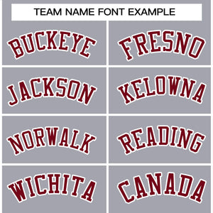 Custom Gray Crimson-White Raglan Sleeves Pullover Personalized Team Sweatshirt Hoodie