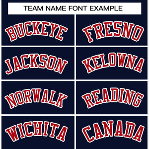 Custom Navy Red-White Raglan Sleeves Pullover Personalized Team Sweatshirt Hoodie