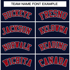 Custom Navy Red-White Raglan Sleeves Pullover Personalized Team Sweatshirt Hoodie