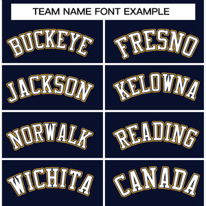 Custom Navy White-Gold Raglan Sleeves Pullover Personalized Team Sweatshirt Hoodie