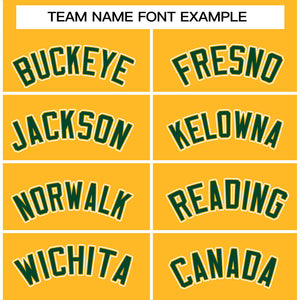 Custom Gold Green-White Raglan Sleeves Pullover Personalized Team Sweatshirt Hoodie