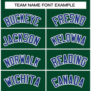 Custom Green Royal-White Raglan Sleeves Pullover Personalized Team Sweatshirt Hoodie