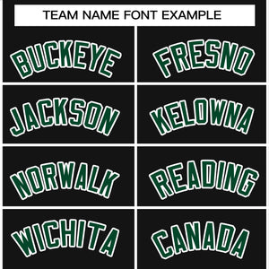 Custom Black Green-White Raglan Sleeves Pullover Personalized Team Sweatshirt Hoodie