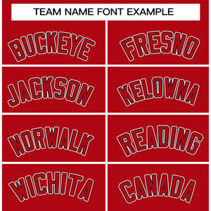 Custom Red Black-White Raglan Sleeves Pullover Personalized Team Sweatshirt Hoodie