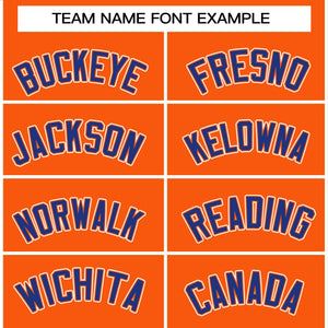 Custom Orange Royal-White Raglan Sleeves Pullover Personalized Team Sweatshirt Hoodie