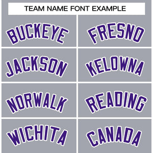 Custom Gray Purple-White Raglan Sleeves Pullover Personalized Team Sweatshirt Hoodie