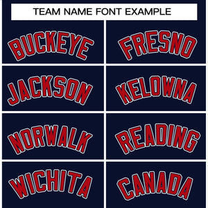 Custom Navy Red-White Raglan Sleeves Pullover Personalized Team Sweatshirt Hoodie