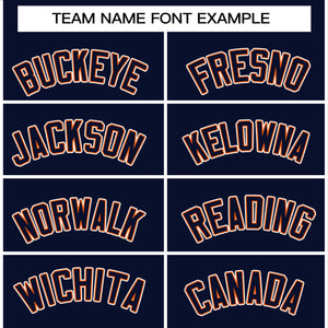 Custom Navy Orange-White Raglan Sleeves Pullover Personalized Team Sweatshirt Hoodie