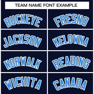 Custom Navy Light Blue-White Raglan Sleeves Pullover Personalized Team Sweatshirt Hoodie