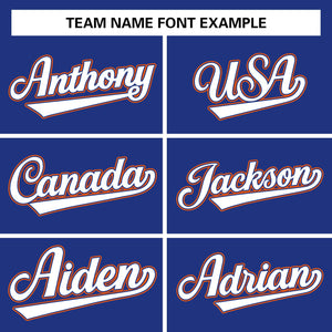 Custom Royal White-Orange Raglan Sleeves Pullover Personalized Team Sweatshirt Hoodie