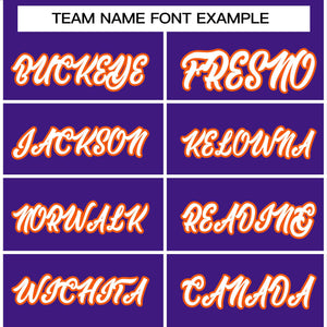 Custom Purple White-Orange Raglan Sleeves Pullover Personalized Team Sweatshirt Hoodie