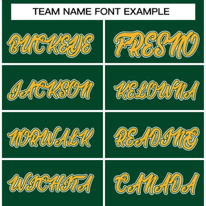 Custom Green Gold-White Raglan Sleeves Pullover Personalized Team Sweatshirt Hoodie