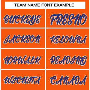 Custom Orange Royal-White Raglan Sleeves Pullover Personalized Team Sweatshirt Hoodie