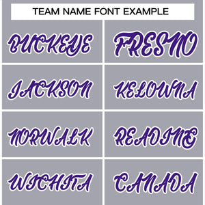 Custom Gray Purple-White Raglan Sleeves Pullover Personalized Team Sweatshirt Hoodie