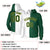 Custom White Green Green-Gold Split Fashion Stitched Sportwear Pullover Hoodie