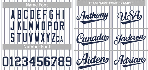 Custom White Navy Stripe Fashion Authentic Baseball Jersey