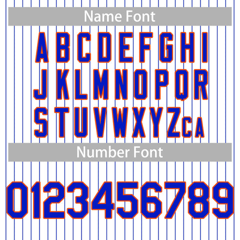 baseball uniform stripes player name font