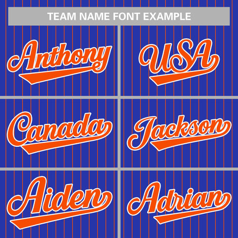 custom striped baseball uniforms font example