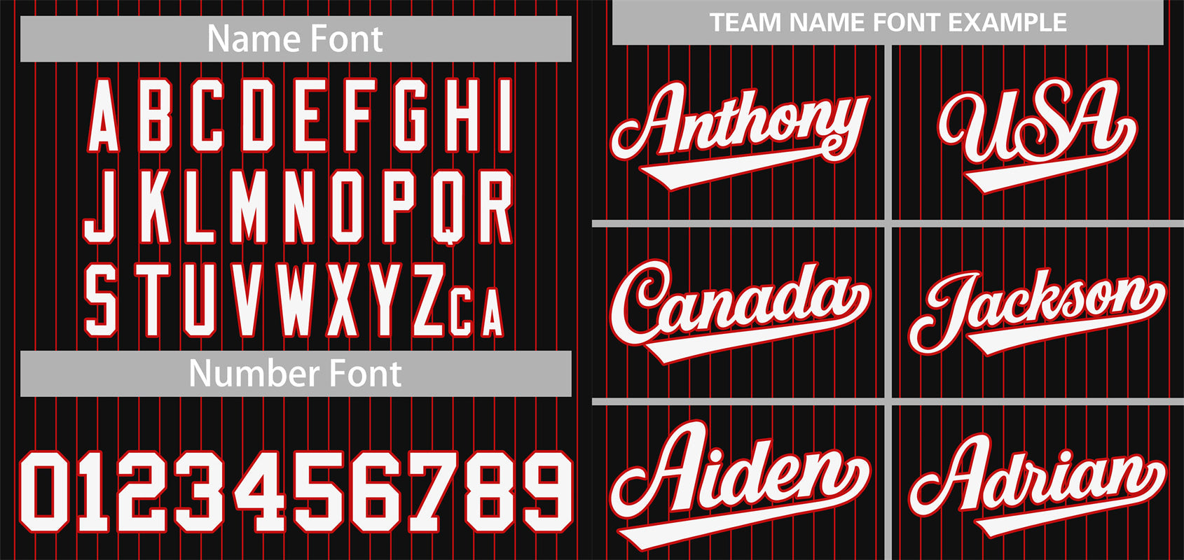 Custom Team Black Baseball Authentic White Red Strip Jersey Red