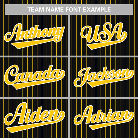 custom pinstripe baseball jersey team name font