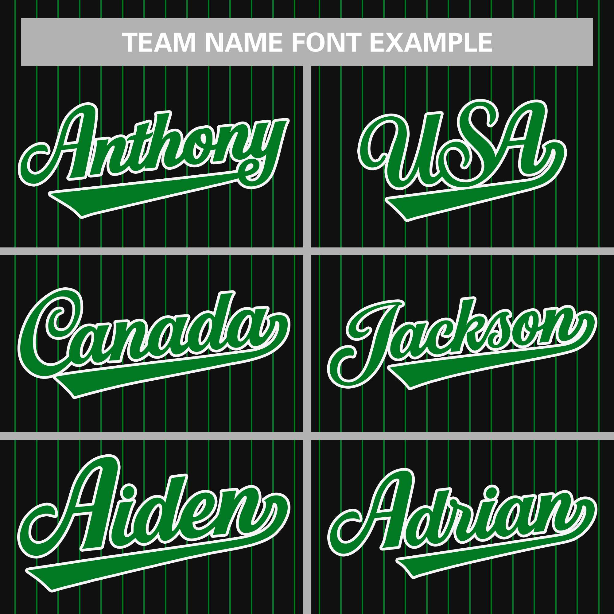 custom baseball jersey with stripes font example