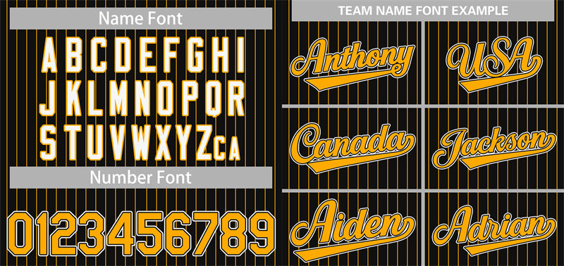 Custom Black Yellow Stripe Fashion Authentic Baseball Jersey