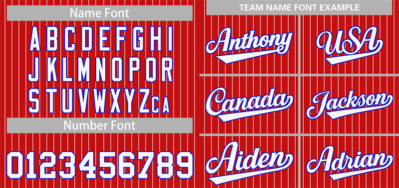 Custom Red White-Royal Stripe Fashion Authentic Baseball Jersey