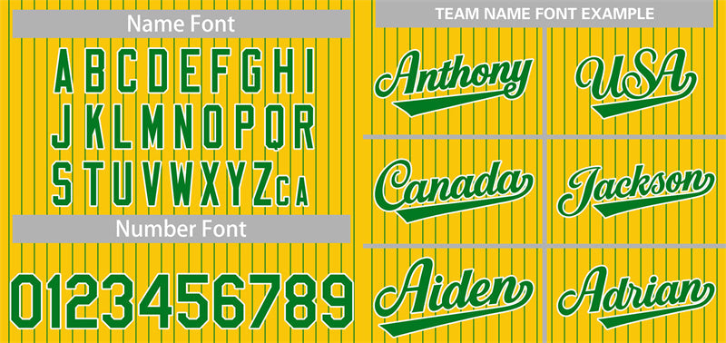 Custom Yellow Green-White Stripe Fashion Authentic Baseball Jersey