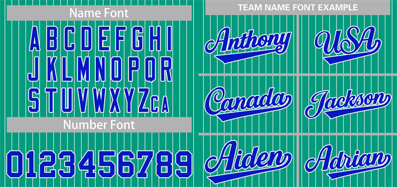 Custom Teal Royal-White Stripe Fashion Authentic Baseball Jersey