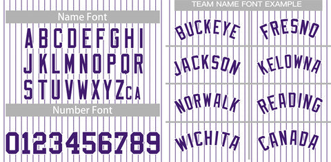 Custom White Purple Stripe Fashion Authentic Baseball Jersey
