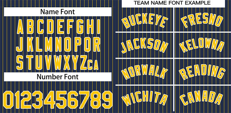 Custom Navy Gold-White Stripe Fashion Authentic Baseball Jersey