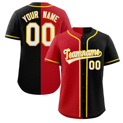  Red And Yellow Baseball Jersey