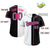 Custom Black White-Pink Split Fashion Authentic Baseball Jersey